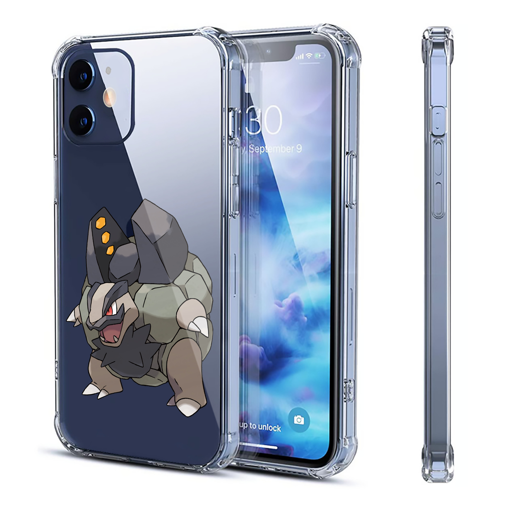 （画像用） ポケットモンスター Pokémon 【iPhone 12シリーズ対応】透明スマホケース（クリアソフトケース）